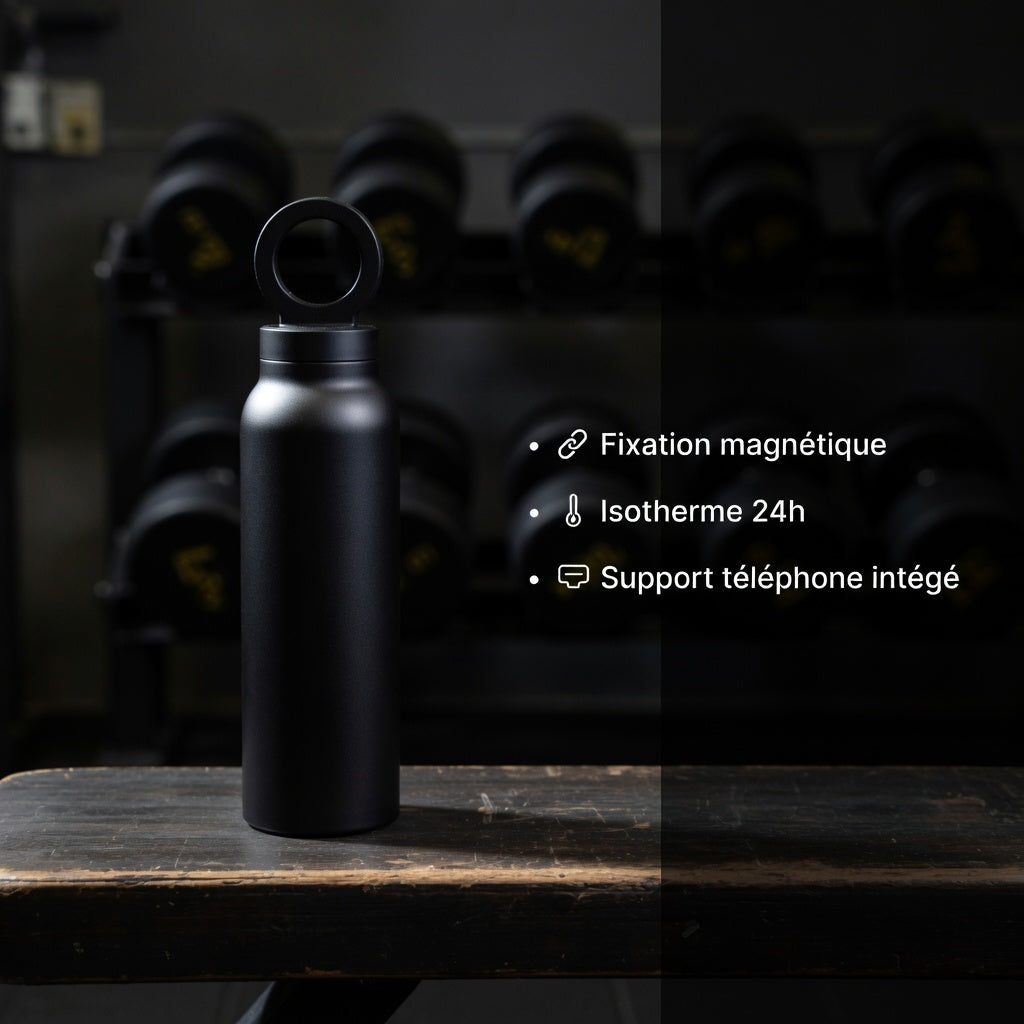 Large Capacity Stainless Steel Magnetic Water Bottle